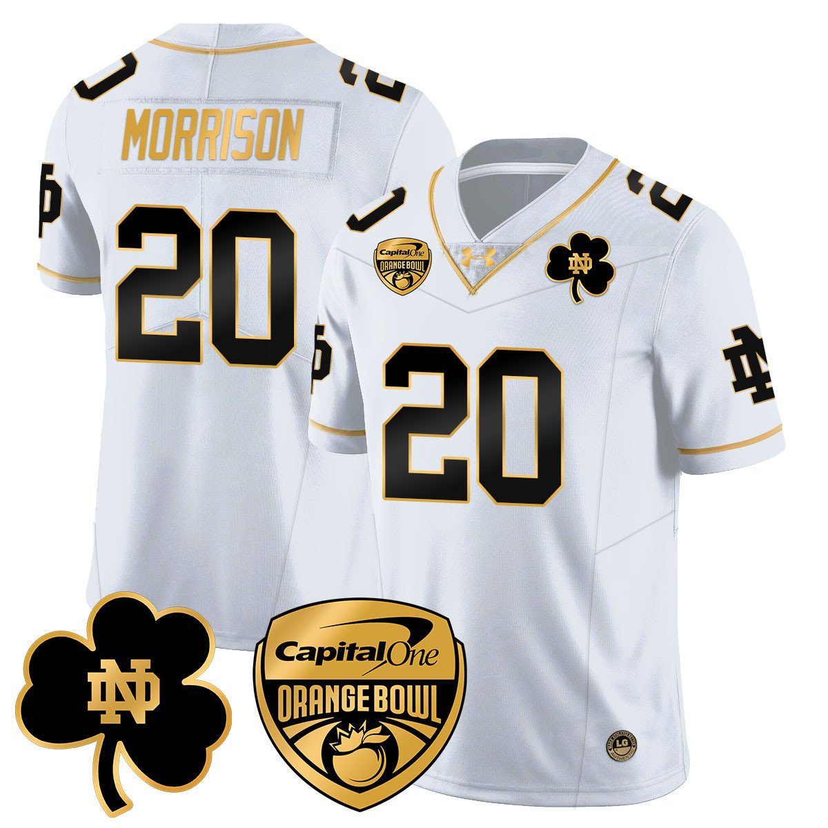 ND 2025 Orange Bowl Jersey - All Stitched