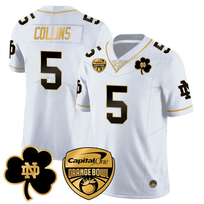 ND 2025 Orange Bowl Jersey - All Stitched