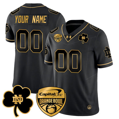 Custom ND 2025 Orange Bowl Jersey - All Stitched