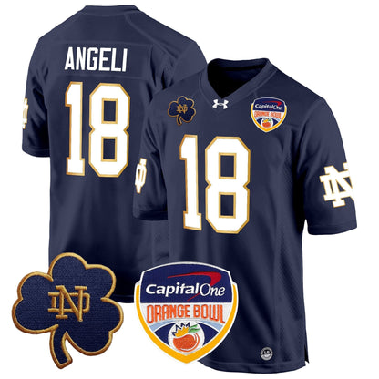 ND 2024 Orange Bowl Patch Game Jersey - All Stitched