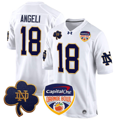 ND 2024 Orange Bowl Patch Game Jersey - All Stitched
