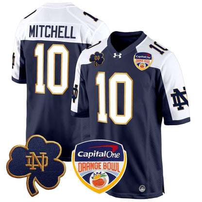 ND 2024 Orange Bowl Patch Game Jersey - All Stitched