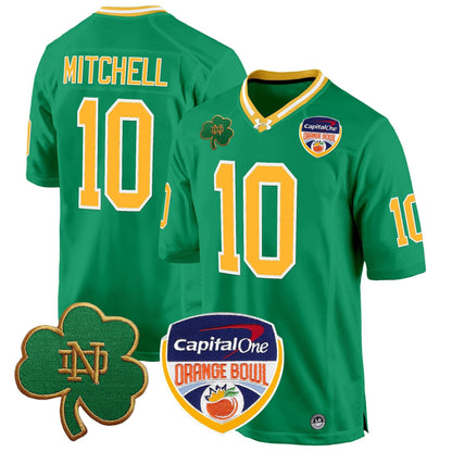 ND 2024 Orange Bowl Patch Game Jersey - All Stitched