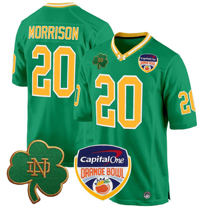 ND 2024 Orange Bowl Patch Game Jersey - All Stitched