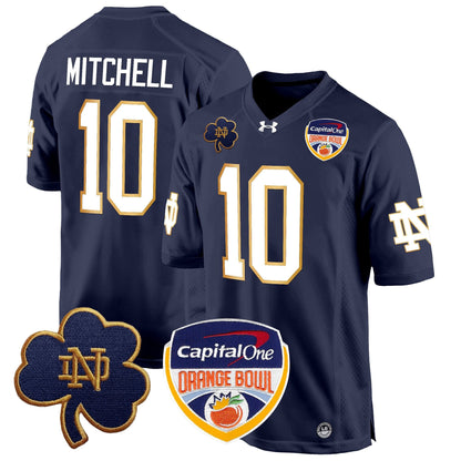ND 2024 Orange Bowl Patch Game Jersey - All Stitched