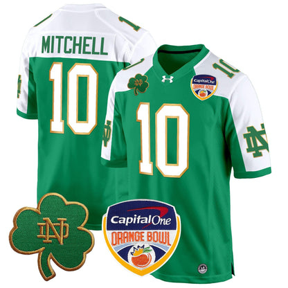 ND 2024 Orange Bowl Patch Game Jersey - All Stitched