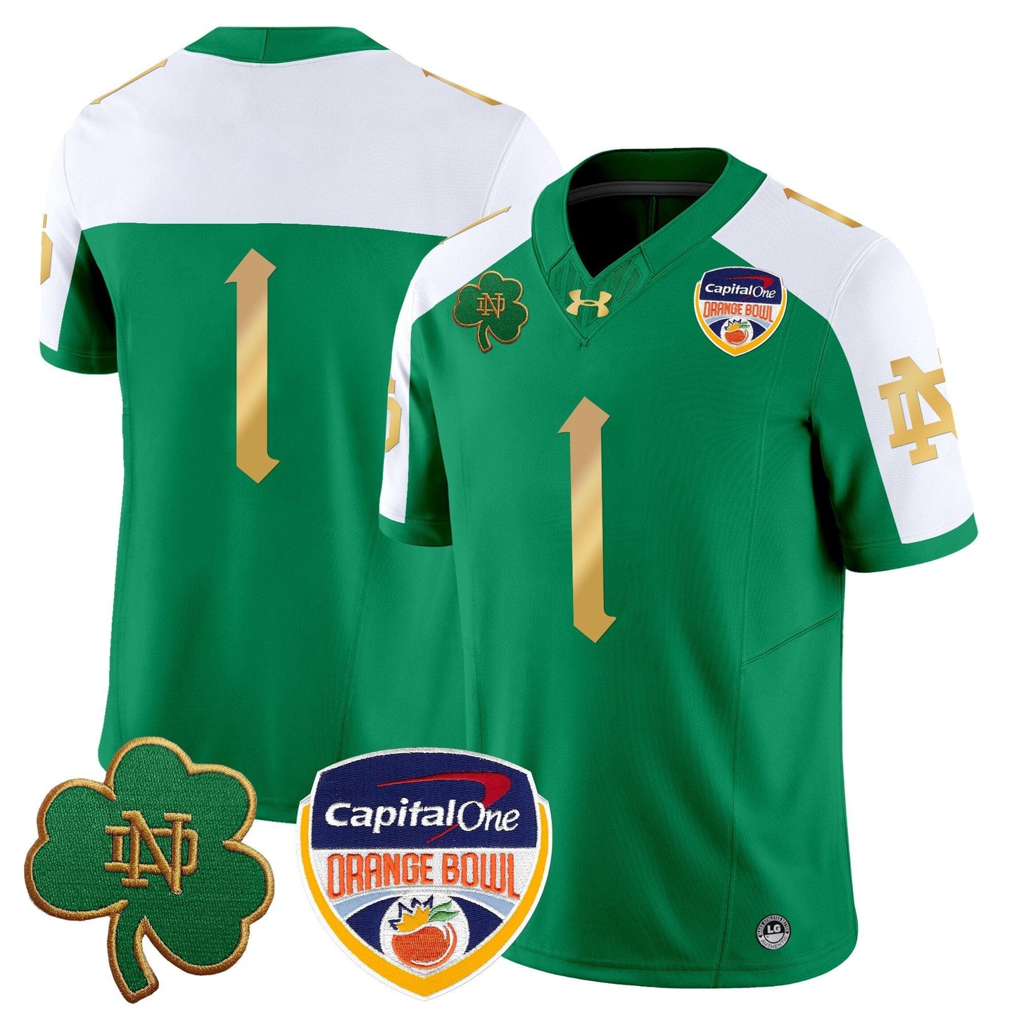 ND 2024 Orange Bowl Patch Vapor Limited Jersey V2 - All Stitched