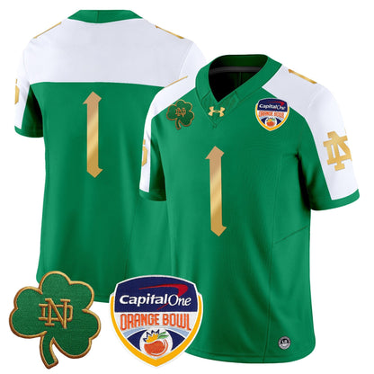 ND 2024 Orange Bowl Patch Vapor Limited Jersey V2 - All Stitched