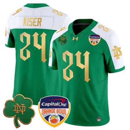 ND 2024 Orange Bowl Patch Vapor Limited Jersey V2 - All Stitched