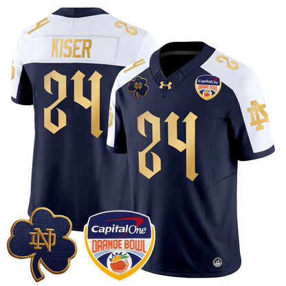 ND 2024 Orange Bowl Patch Vapor Limited Jersey V2 - All Stitched