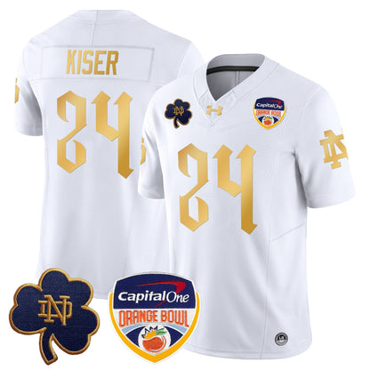 ND 2024 Orange Bowl Patch Vapor Limited Jersey V2 - All Stitched