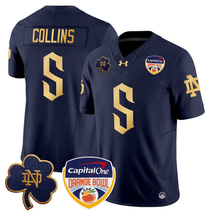 ND 2024 Orange Bowl Patch Vapor Limited Jersey V2 - All Stitched