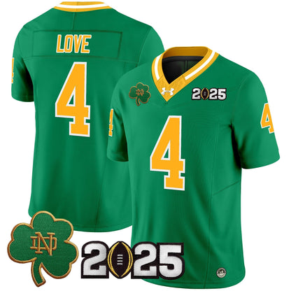 ND 2025 CFP Final Patch Vapor Limited Jersey - All Stitched