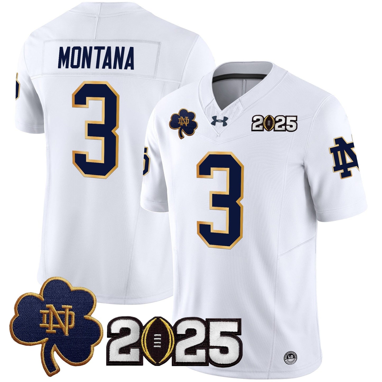 ND 2025 CFP Final Patch Vapor Limited Jersey - All Stitched