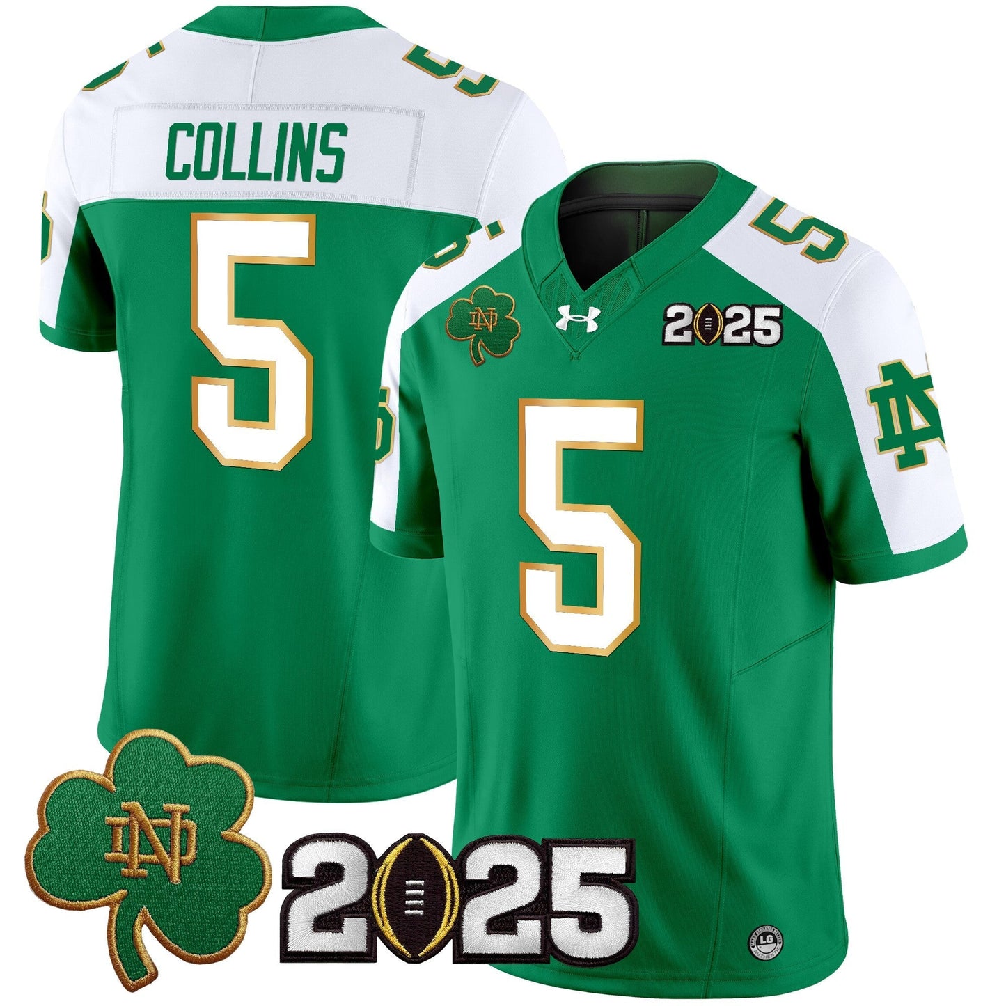 ND 2025 CFP Final Patch Vapor Limited Jersey - All Stitched