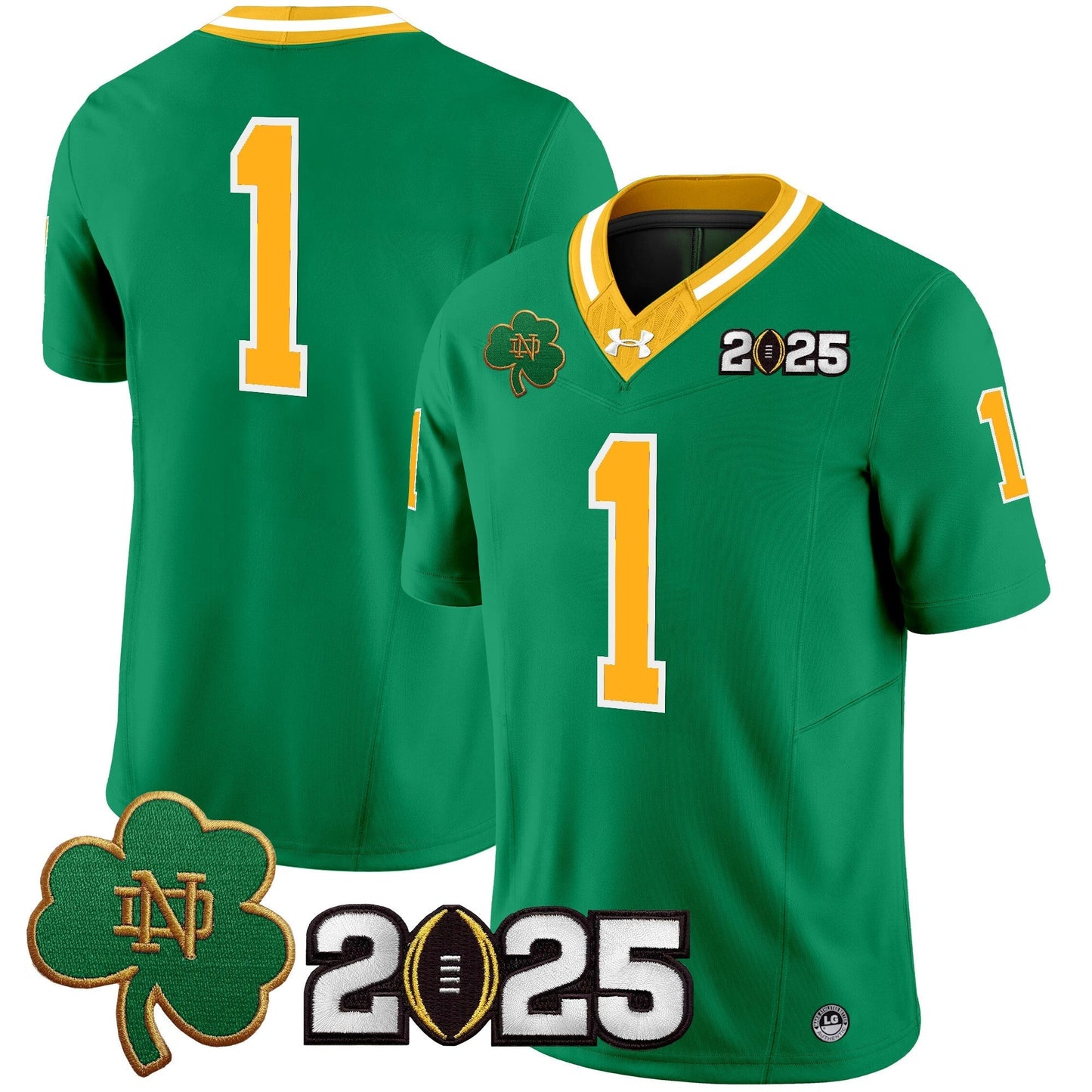 ND 2025 CFP Final Patch Vapor Limited Jersey - All Stitched