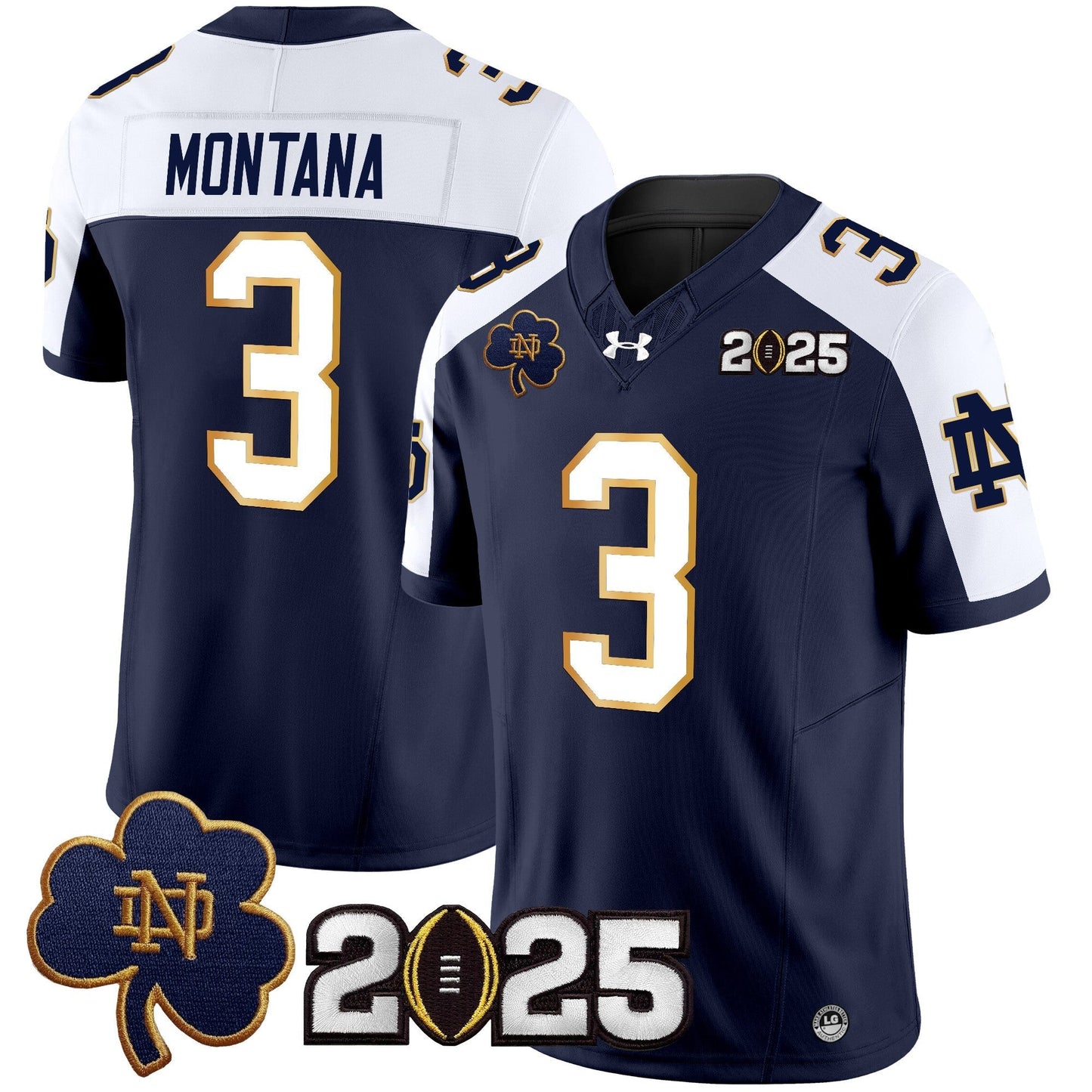 ND 2025 CFP Final Patch Vapor Limited Jersey - All Stitched