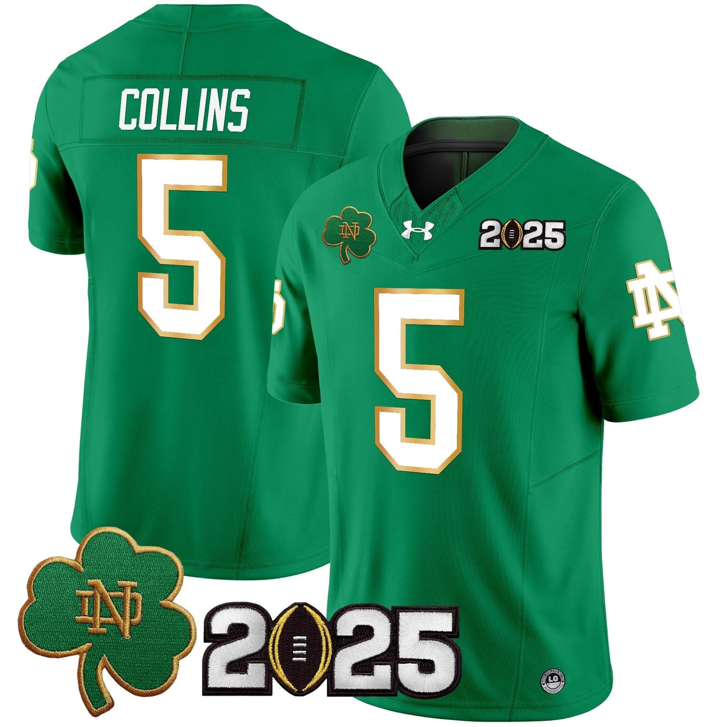 ND 2025 CFP Final Patch Vapor Limited Jersey - All Stitched