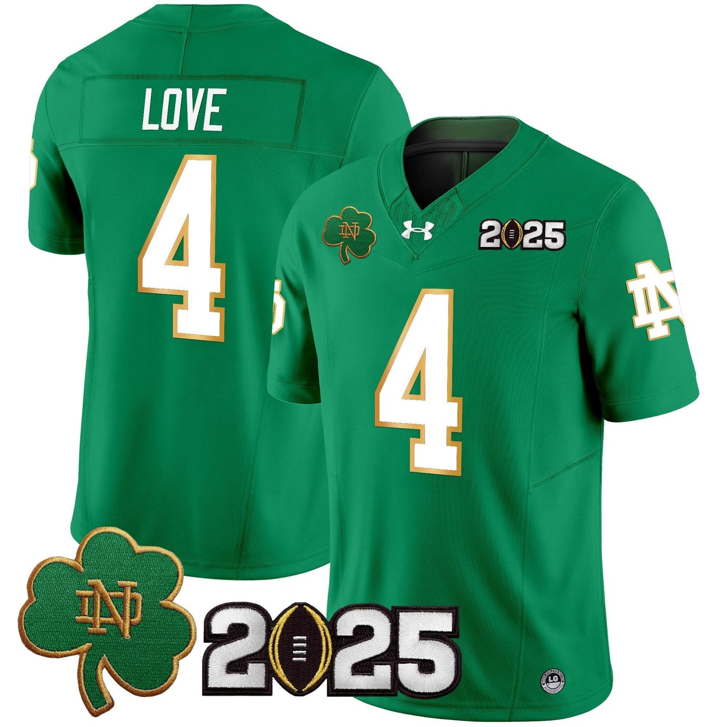 ND 2025 CFP Final Patch Vapor Limited Jersey - All Stitched