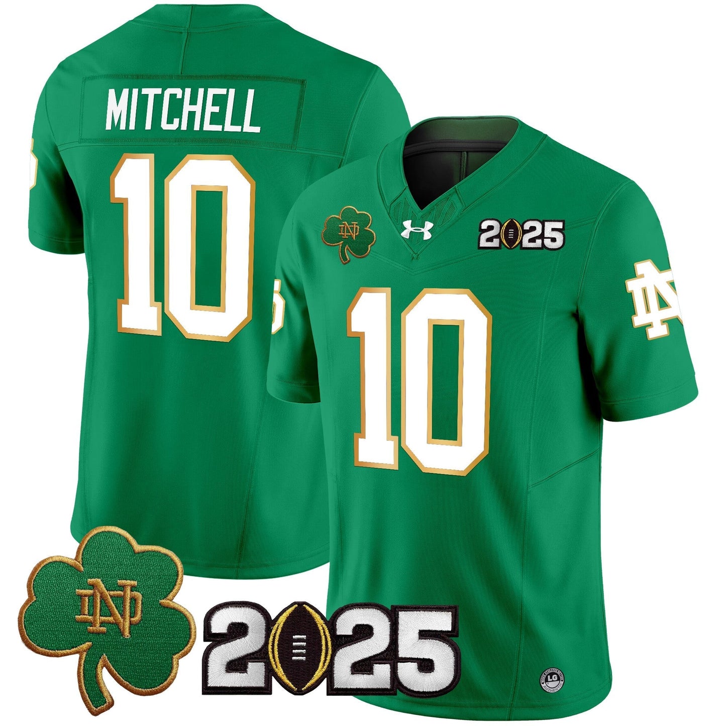 ND 2025 CFP Final Patch Vapor Limited Jersey - All Stitched