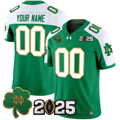 ND 2025 CFP Final Patch Vapor Limited Custom Jersey - All Stitched