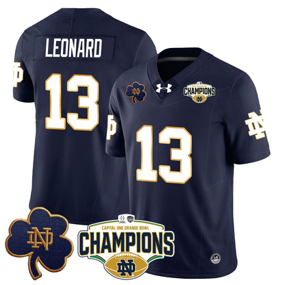 ND 2025 Orange Bowl Champions Jersey N5 - All Stitched