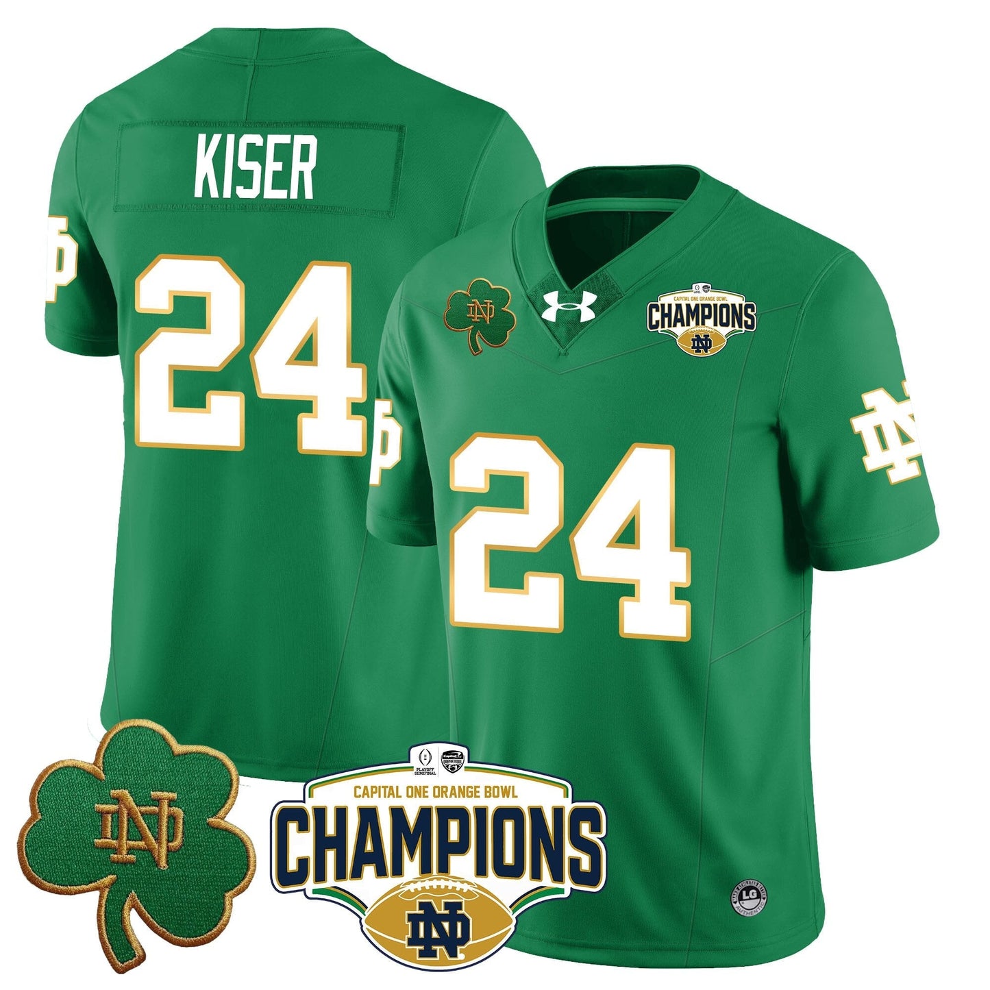 ND 2025 Orange Bowl Champions Jersey N5 - All Stitched