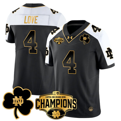 ND 2025 Orange Bowl Champions Jersey N5 - All Stitched