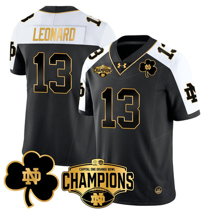 ND 2025 Orange Bowl Champions Jersey N5 - All Stitched