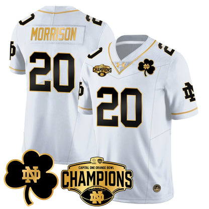 ND 2025 Orange Bowl Champions Jersey N5 - All Stitched