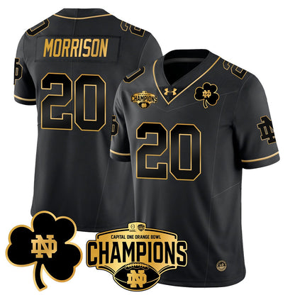 ND 2025 Orange Bowl Champions Jersey N5 - All Stitched