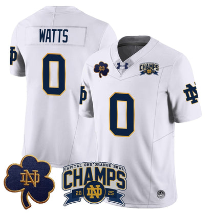 ND 2025 Orange Bowl Champions Jersey N6 - All Stitched
