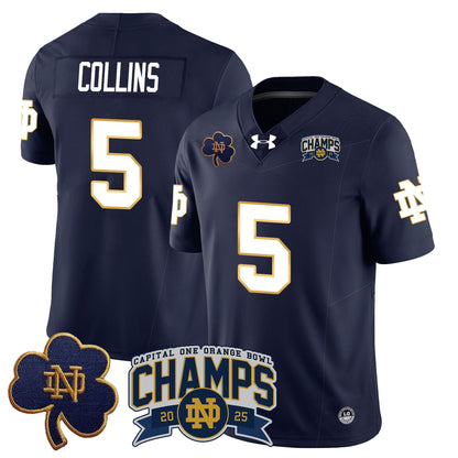 ND 2025 Orange Bowl Champions Jersey N6 - All Stitched