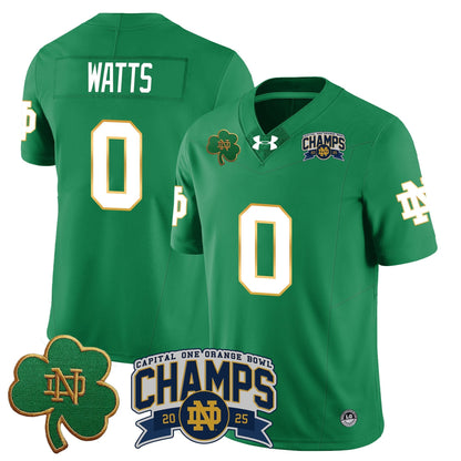ND 2025 Orange Bowl Champions Jersey N6 - All Stitched