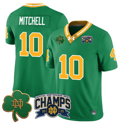 ND 2025 Orange Bowl Champions Jersey N6 - All Stitched