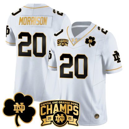 ND 2025 Orange Bowl Champions Jersey N6 - All Stitched