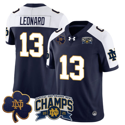 ND 2025 Orange Bowl Champions Jersey N6 - All Stitched