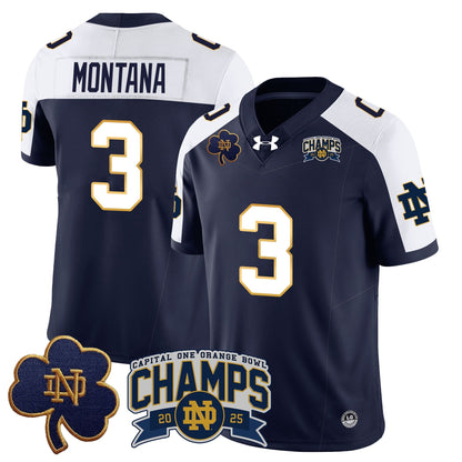 ND 2025 Orange Bowl Champions Jersey N6 - All Stitched
