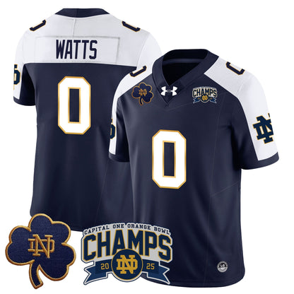 ND 2025 Orange Bowl Champions Jersey N6 - All Stitched
