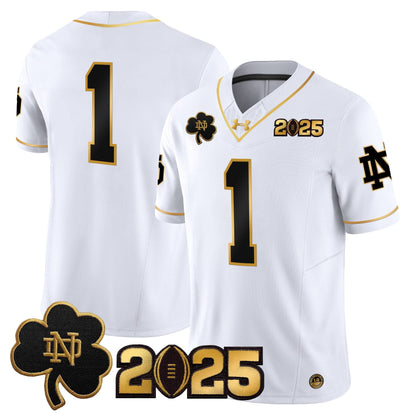 NDFI 2025 CFP Final Patch Gold Vapor Limited Jersey - All Stitched