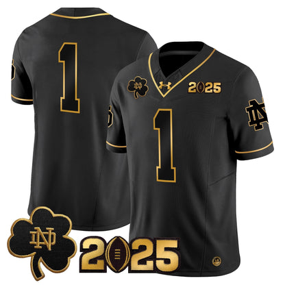 NDFI 2025 CFP Final Patch Gold Vapor Limited Jersey - All Stitched