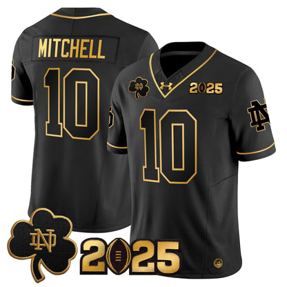 ND 2025 CFP Final Patch Gold Vapor Limited Jersey - All Stitched
