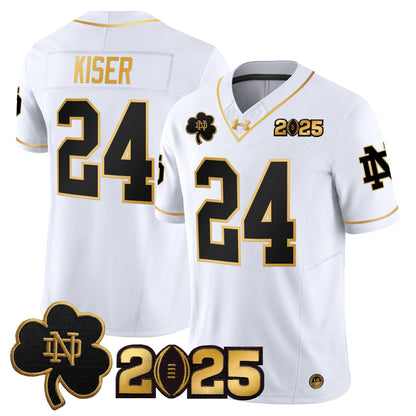 ND 2025 CFP Final Patch Gold Vapor Limited Jersey - All Stitched
