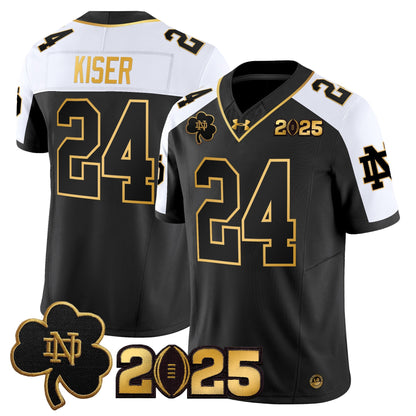 ND 2025 CFP Final Patch Gold Vapor Limited Jersey - All Stitched