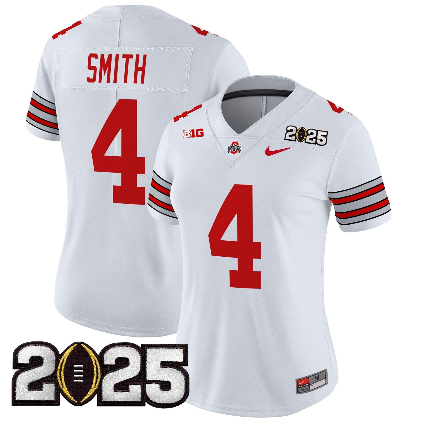 Women's OSU 'Heritage Stripe' 2025 CFP Final Patch Vapor Limited Jersey - All Stitched