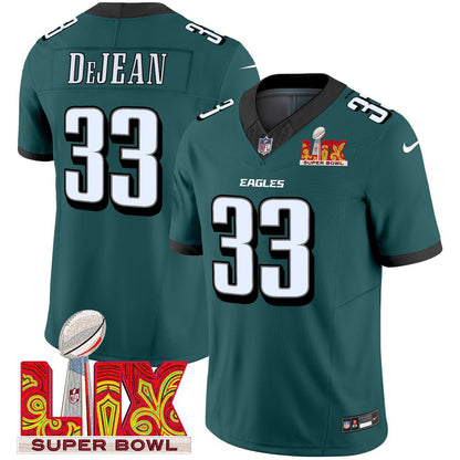 Cooper DeJean PHI Super Bowl LIX Jersey - All Stitched