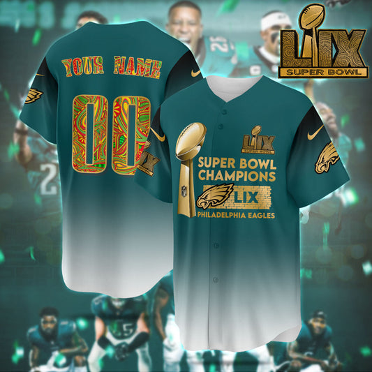 PHI Super Bowl LIX Champions Custom Limited Jersey