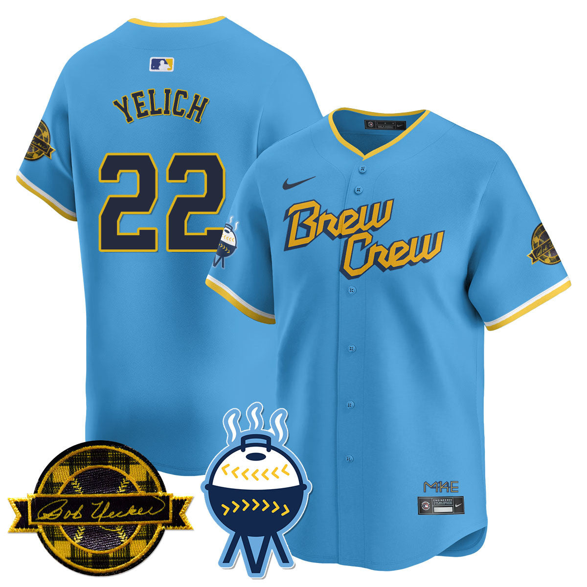 MIL 2025 Limited Jersey - Bob Uecker Patch - All Stitched