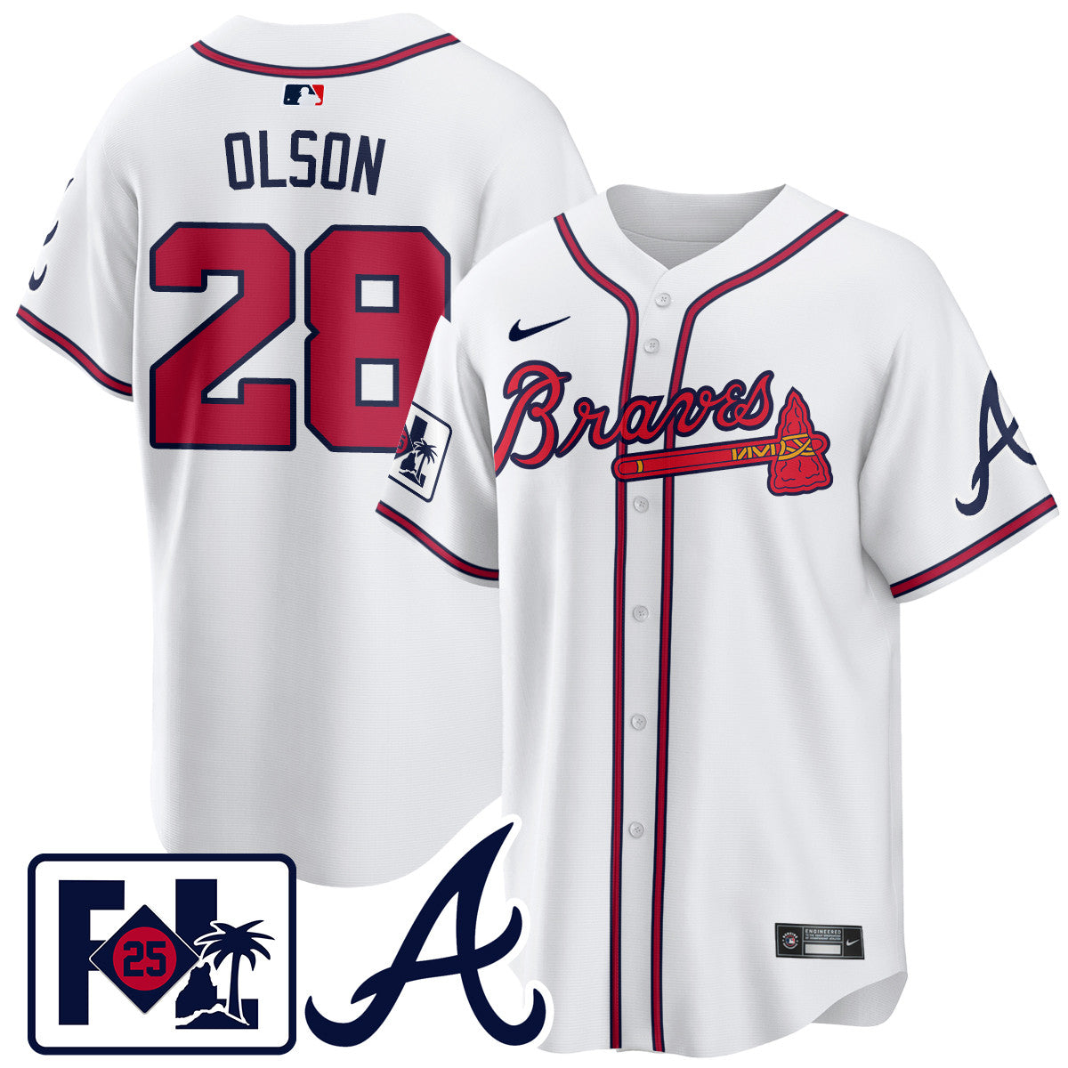 Atlanta Braves 2025 Spring Training Jersey - All Stitched