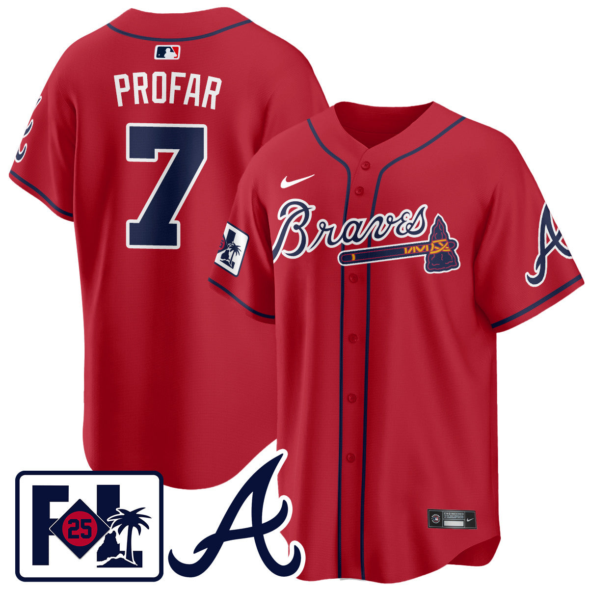 Atlanta Braves 2025 Spring Training Jersey - All Stitched
